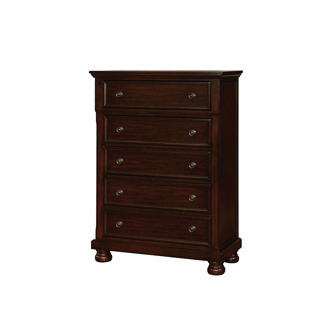 Castor Brown Cherry Chest