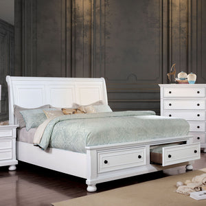 Castor White E.King Bed