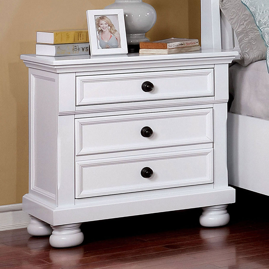 Castor White Night Stand