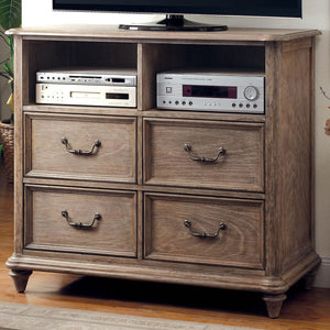 BELGRADE I Rustic Natural Tone Media Chest