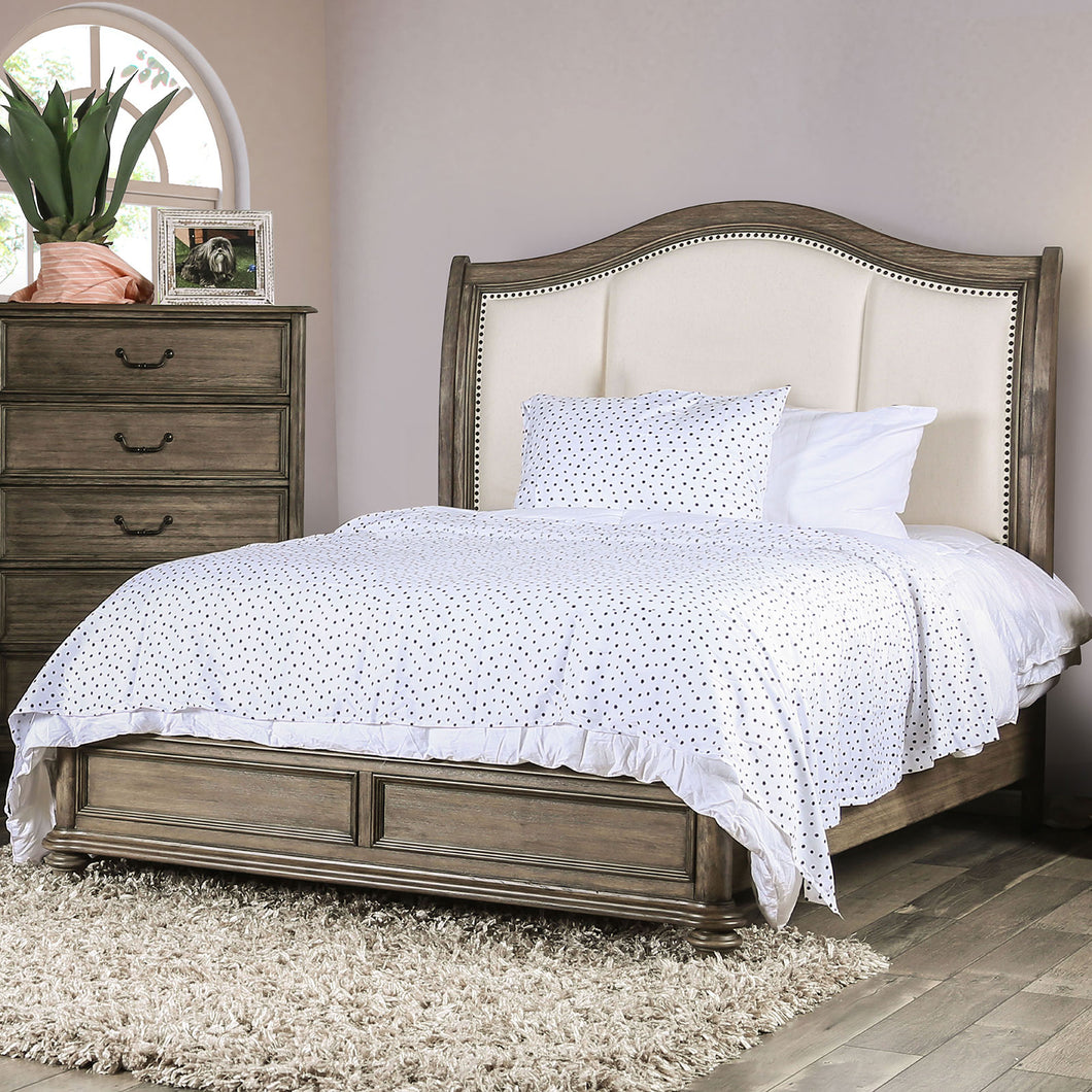 BELGRADE II Rustic Natural Tone/Ivory Cal.King Bed