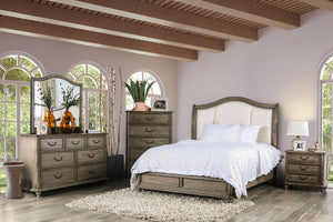 BELGRADE II Rustic Natural Tone/Ivory 4 Pc. Queen Bedroom Set