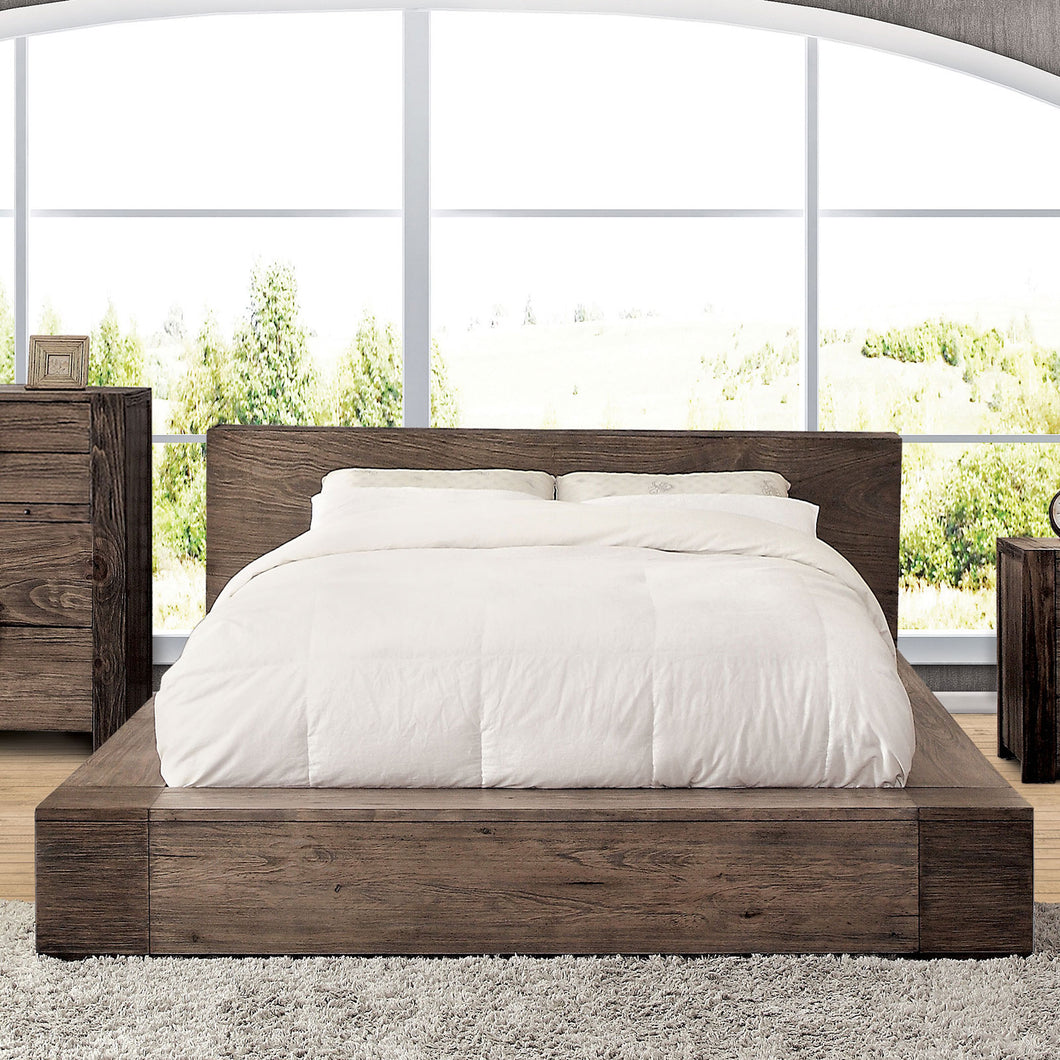 JANEIRO Rustic Natural Tone Cal.King Bed