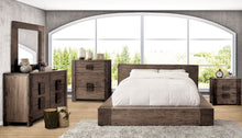 Load image into Gallery viewer, JANEIRO Rustic Natural Tone 5 Pc. Queen Bedroom Set w/ 2NS image
