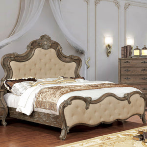 Cursa Beige/Rustic Natural Tone E.King Bed