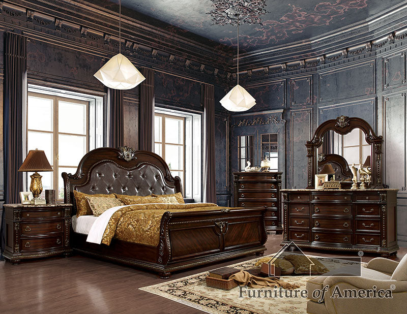 Fromberg Brown Cherry Queen Bed image