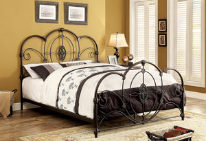 JANIA Black Metal Cal.King Bed