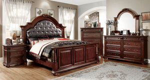 Esperia Brown Cherry 5 Pc. Queen Bedroom Set w/ 2NS