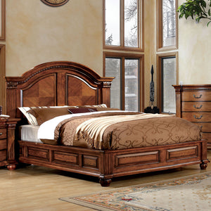 Bellagrand Antique Tobacco Oak Queen Bed