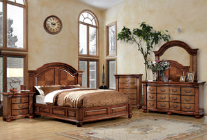 Bellagrand Antique Tobacco Oak 5 Pc. Queen Bedroom Set w/ 2NS