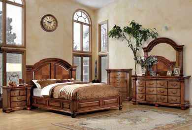 Bellagrand Antique Tobacco Oak 5 Pc. Queen Bedroom Set w/ Chest image