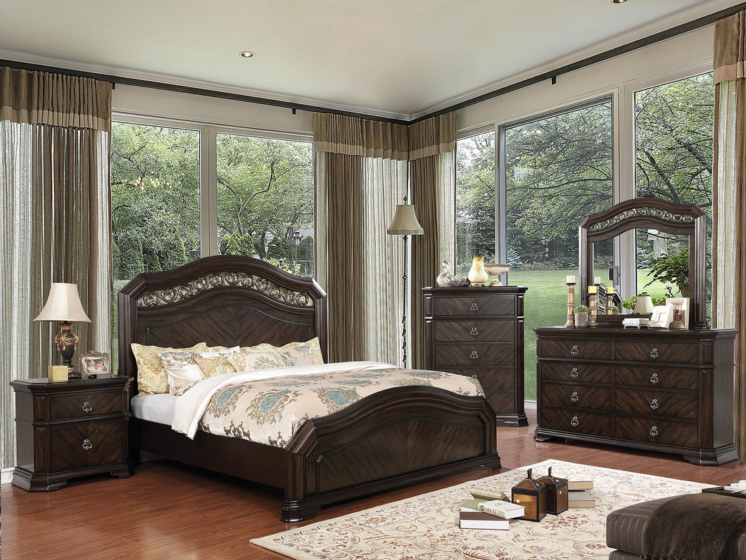 Calliope Espresso 4 Pc. Queen Bedroom Set