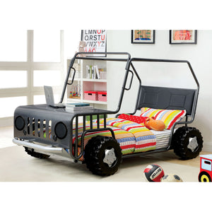 Trekker Gun Metal Twin Bed