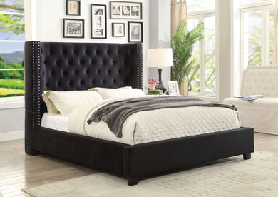 CARLEY Cal.King Bed, Dark Gray image