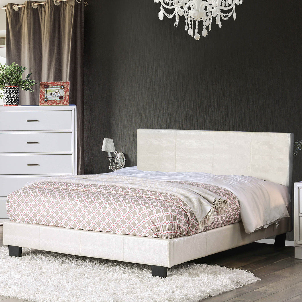 WALLEN Pearl White Queen Bed