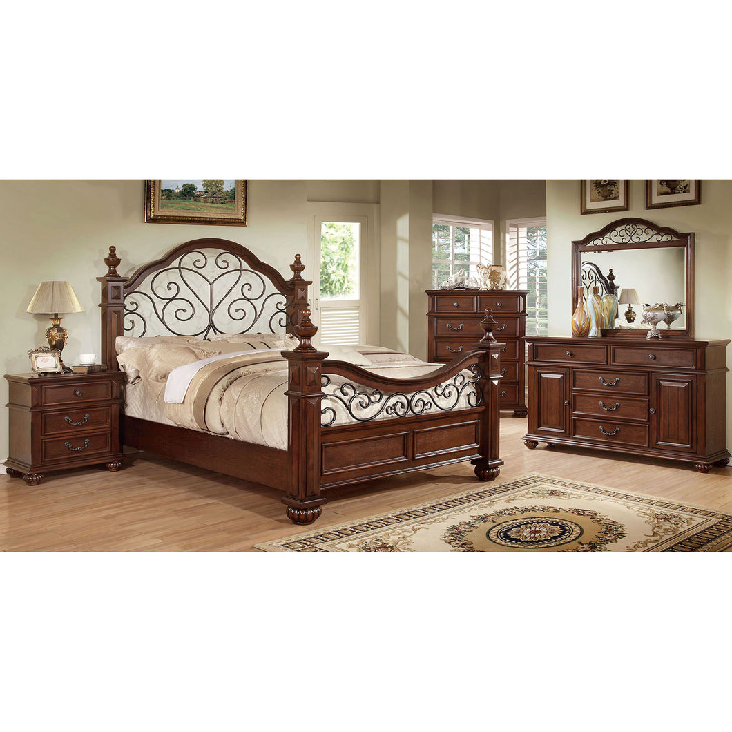 Landaluce Antique Dark Oak Cal.King Bed