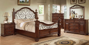 Landaluce Antique Dark Oak 5 Pc. Queen Bedroom Set w/ Chest