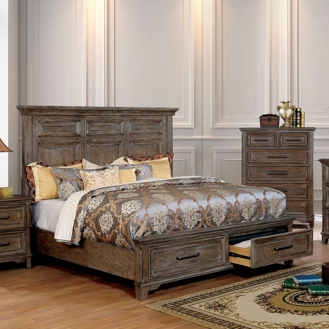 Oberon Rustic Oak E.King Bed