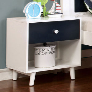 White/Blue Night Stand