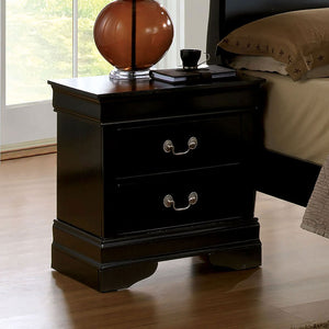 LOUIS PHILIPPE III Black Night Stand