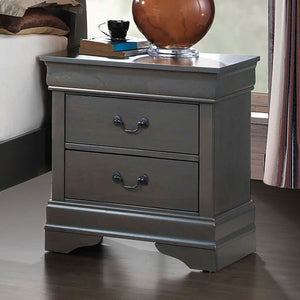 LOUIS PHILIPPE III Gray Night Stand