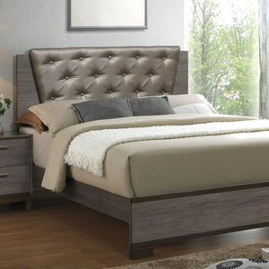 MANVEL Two-Tone Antique Gray Cal.King Bed
