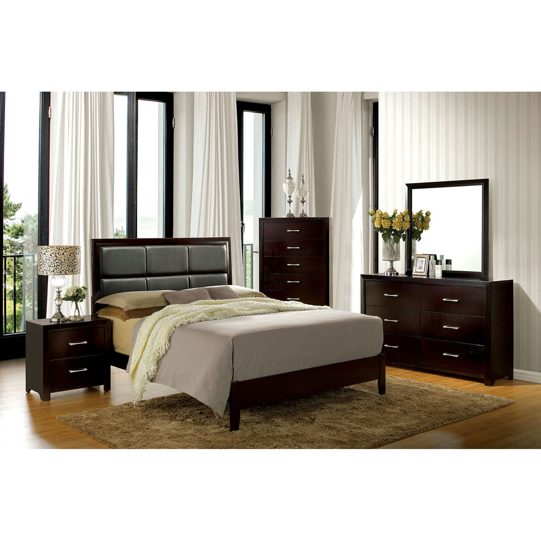 JANINE Espresso 4 Pc. Queen Bedroom Set