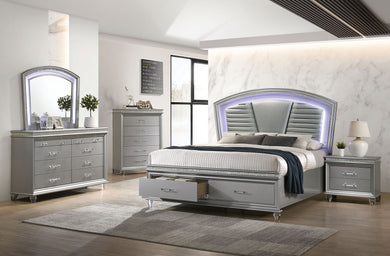 MADDIE Queen Bed, Silver image