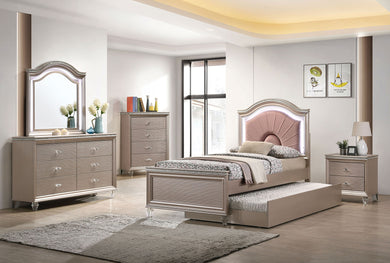 ALLIE Twin Bed, Rose Gold image