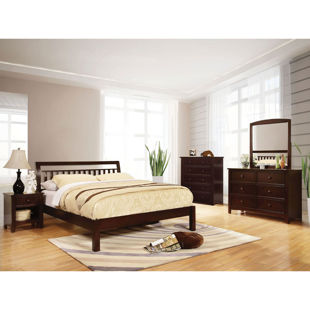 Corry Dark Walnut 5 Pc. Queen Bedroom Set w/ Chest