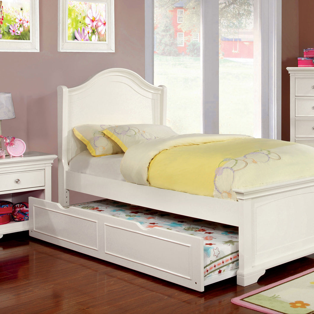 MULLAN White Twin Bed