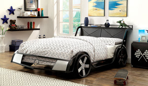 GT RACER Silver, Gun Metal Full Bed