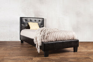 Velen Black Twin Bed