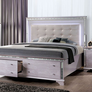 Claudette Silver Rose E.King Bed