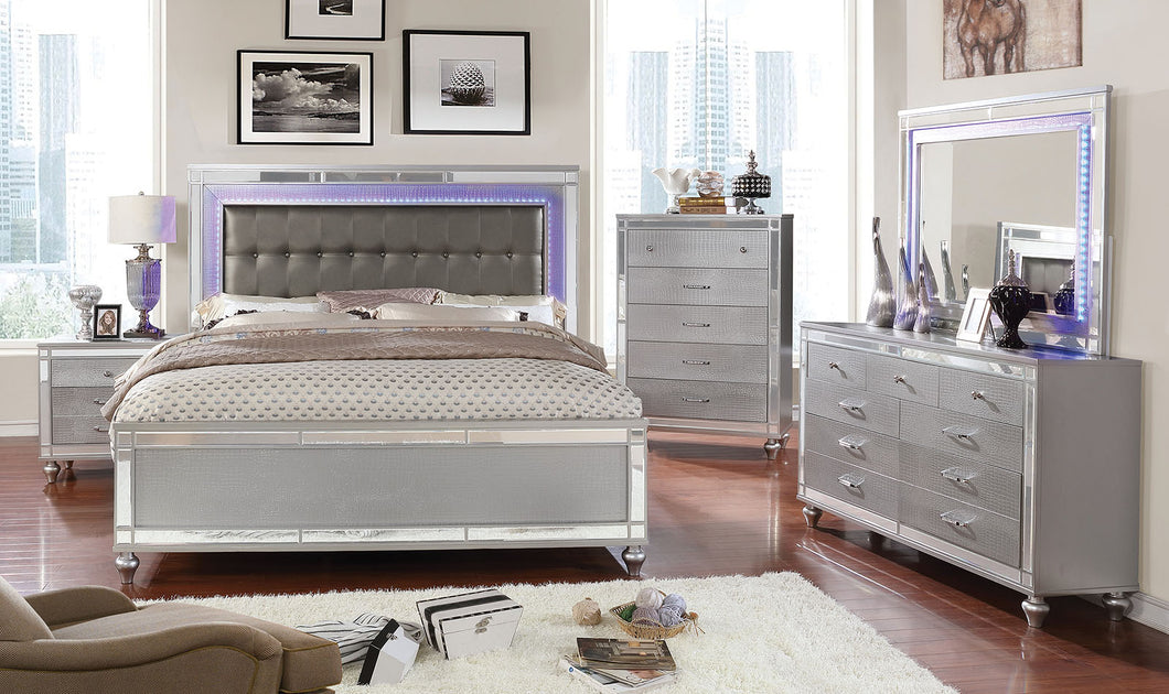 Brachium Silver 4 Pc. Queen Bedroom Set