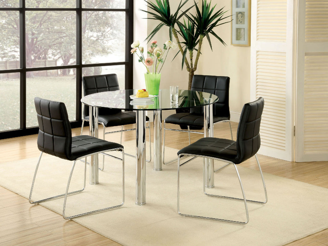 Kona I Black 5 Pc. Round Dining Table Set image