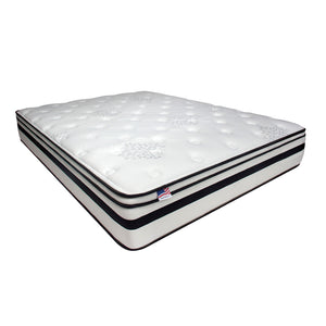 FAIREN White 12" Euro Pillow Top Mattress, Queen