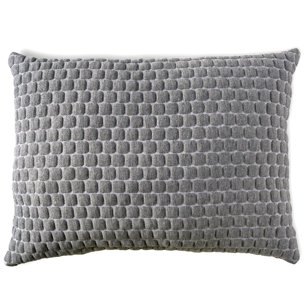 Yarrow White Gel Memory Foam Pillow, Gray