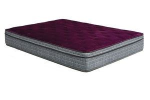 Minnetonka Purple 13" Euro Pillow Top Mattress, E.King