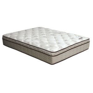 Lilium White/Brown 13" Euro Pillow Top Mattress, E.King