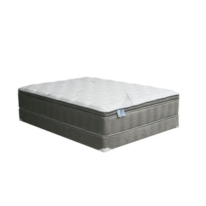 STORMIN White/Gray 13" Euro Pillow Top Mattress, Cal.King