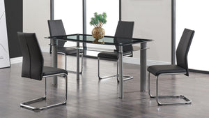 5 Piece Dining Room Set (D1058DT+D41DC-BLACK) image