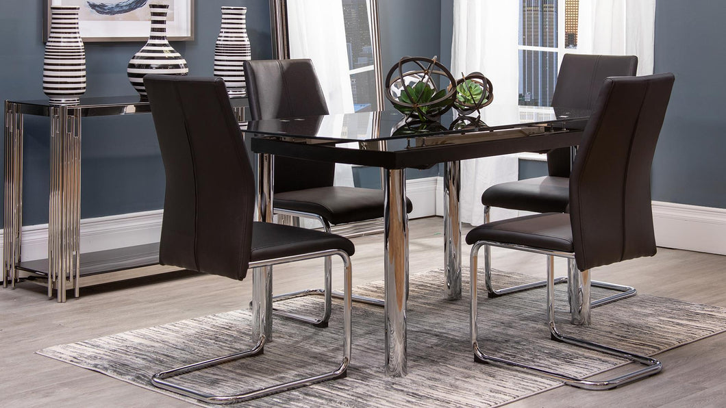 5 Piece Dining Room Set (D30DT+D41DC-BLK) image