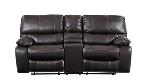 Espresso Console Reclining Loveseat image