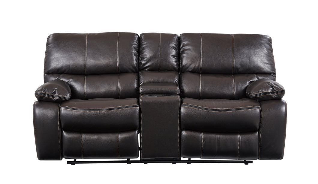 Espresso Console Reclining Loveseat image
