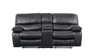Grey Console Reclining Loveseat image