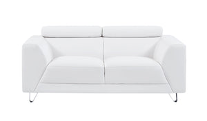 Pluto White Loveseat image