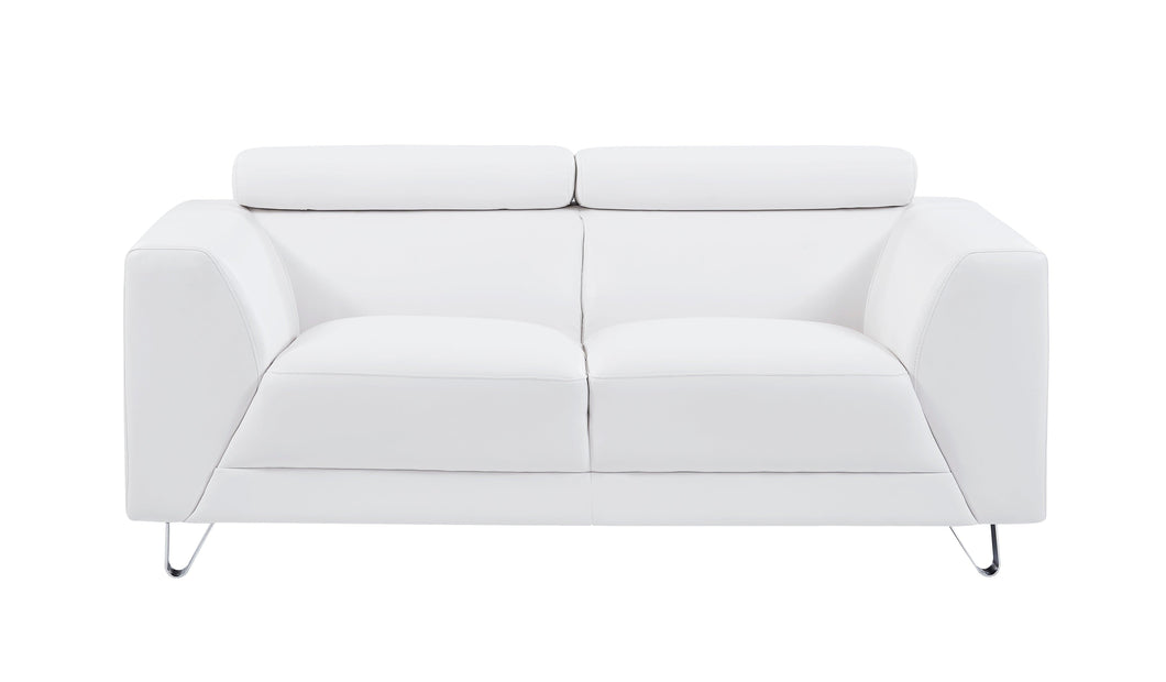 Pluto White Loveseat image