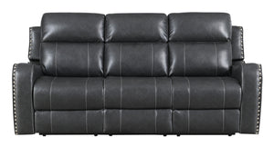 RECLINING SOFA DARK GREY image