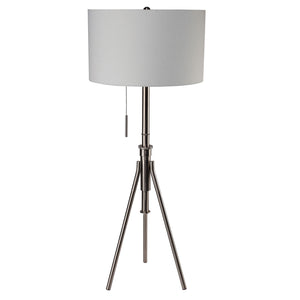 Zaya Brushed Steel Floor Lamp